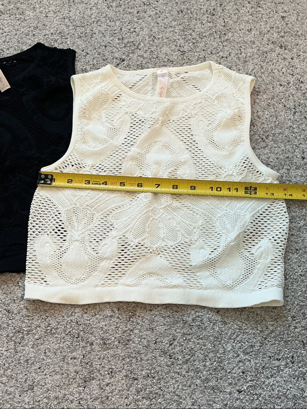 New By Together Bundle of 2 Seamless High Neck Tank Tops ~ Black and Cream - Picture 5 of 5